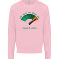 St. Patrick's Day Drunkometer Funny Beer Mens Sweatshirt Jumper Light Pink