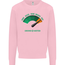 St. Patrick's Day Drunkometer Funny Beer Mens Sweatshirt Jumper Light Pink
