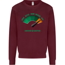 St. Patrick's Day Drunkometer Funny Beer Mens Sweatshirt Jumper Maroon
