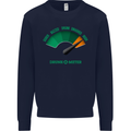 St. Patrick's Day Drunkometer Funny Beer Mens Sweatshirt Jumper Navy Blue