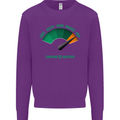 St. Patrick's Day Drunkometer Funny Beer Mens Sweatshirt Jumper Purple