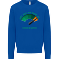 St. Patrick's Day Drunkometer Funny Beer Mens Sweatshirt Jumper Royal Blue