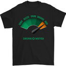 St. Patrick's Day Drunkometer Funny Beer Mens T-Shirt Cotton Gildan Black