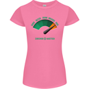 St. Patrick's Day Drunkometer Funny Beer Womens Petite Cut T-Shirt Azalea