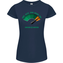 St. Patrick's Day Drunkometer Funny Beer Womens Petite Cut T-Shirt Navy Blue