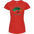 St. Patrick's Day Drunkometer Funny Beer Womens Petite Cut T-Shirt Red