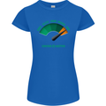 St. Patrick's Day Drunkometer Funny Beer Womens Petite Cut T-Shirt Royal Blue