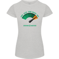 St. Patrick's Day Drunkometer Funny Beer Womens Petite Cut T-Shirt Sports Grey