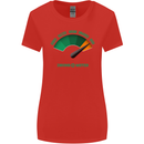 St. Patrick's Day Drunkometer Funny Beer Womens Wider Cut T-Shirt Red