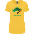 St. Patrick's Day Drunkometer Funny Beer Womens Wider Cut T-Shirt Yellow