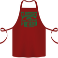 St. Patrick's Day Eat Drink Be Irish Beer Cotton Apron 100% Organic Maroon
