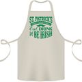 St. Patrick's Day Eat Drink Be Irish Beer Cotton Apron 100% Organic Natural