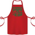 St. Patrick's Day Eat Drink Be Irish Beer Cotton Apron 100% Organic Red