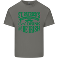 St. Patrick's Day Eat Drink Be Irish Beer Kids T-Shirt Childrens Charcoal