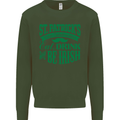 St. Patrick's Day Eat Drink Be Irish Beer Mens Sweatshirt Jumper Forest Green