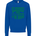 St. Patrick's Day Eat Drink Be Irish Beer Mens Sweatshirt Jumper Royal Blue