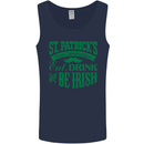 St. Patrick's Day Eat Drink Be Irish Beer Mens Vest Tank Top Navy Blue