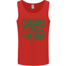 St. Patrick's Day Eat Drink Be Irish Beer Mens Vest Tank Top Red