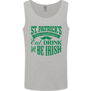 St. Patrick's Day Eat Drink Be Irish Beer Mens Vest Tank Top Sports Grey