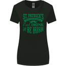 St. Patrick's Day Eat Drink Be Irish Beer Womens Wider Cut T-Shirt Black