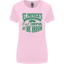 St. Patrick's Day Eat Drink Be Irish Beer Womens Wider Cut T-Shirt Light Pink