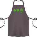 St. Patrick's Day Lucky Weed Drugs Funny Cotton Apron 100% Organic Dark Grey