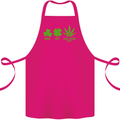 St. Patrick's Day Lucky Weed Drugs Funny Cotton Apron 100% Organic Pink