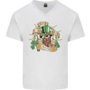St. Patrick's Day of the Beer Funny Irish Mens V-Neck Cotton T-Shirt White