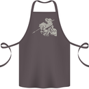 St George On a Horse St. George's Day Cotton Apron 100% Organic Dark Grey
