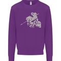 St George On a Horse St. George's Day Kids Sweatshirt Jumper Purple