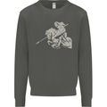 St George On a Horse St. George's Day Kids Sweatshirt Jumper Storm Grey