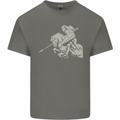 St George On a Horse St. George's Day Mens Cotton T-Shirt Tee Top Charcoal