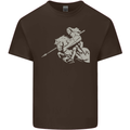 St George On a Horse St. George's Day Mens Cotton T-Shirt Tee Top Dark Chocolate