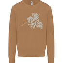 St George On a Horse St. George's Day Mens Sweatshirt Jumper Caramel Latte