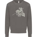 St George On a Horse St. George's Day Mens Sweatshirt Jumper Charcoal