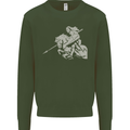 St George On a Horse St. George's Day Mens Sweatshirt Jumper Forest Green