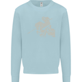 St George On a Horse St. George's Day Mens Sweatshirt Jumper Light Blue