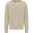 St George On a Horse St. George's Day Mens Sweatshirt Jumper Sand