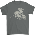 St George On a Horse St. George's Day Mens T-Shirt Cotton Gildan Charcoal