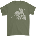 St George On a Horse St. George's Day Mens T-Shirt Cotton Gildan Military Green