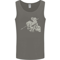 St George On a Horse St. George's Day Mens Vest Tank Top Charcoal