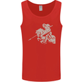 St George On a Horse St. George's Day Mens Vest Tank Top Red