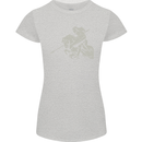 St George On a Horse St. George's Day Womens Petite Cut T-Shirt Sports Grey