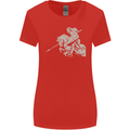 St George On a Horse St. George's Day Womens Wider Cut T-Shirt Red