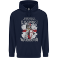 St George Warriors Mens 80% Cotton Hoodie Navy Blue