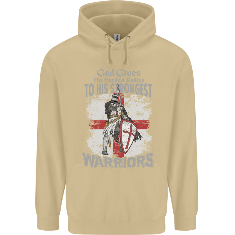 St George Warriors Mens 80% Cotton Hoodie Sand