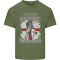 St George Warriors Mens Cotton T-Shirt Tee Top Military Green