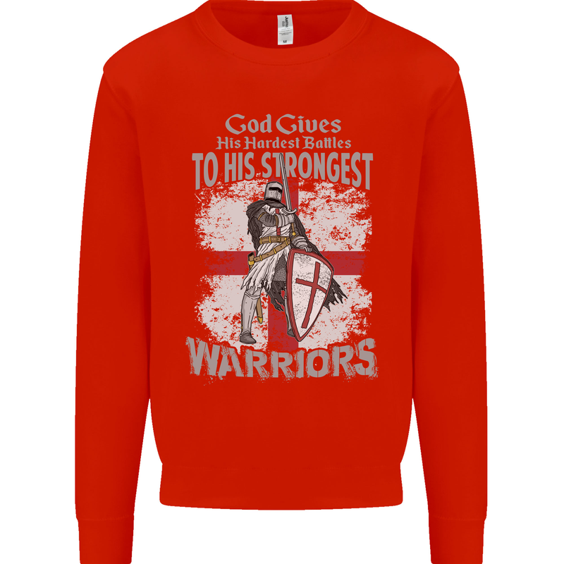 St George Warriors Mens Sweatshirt Jumper Bright Red