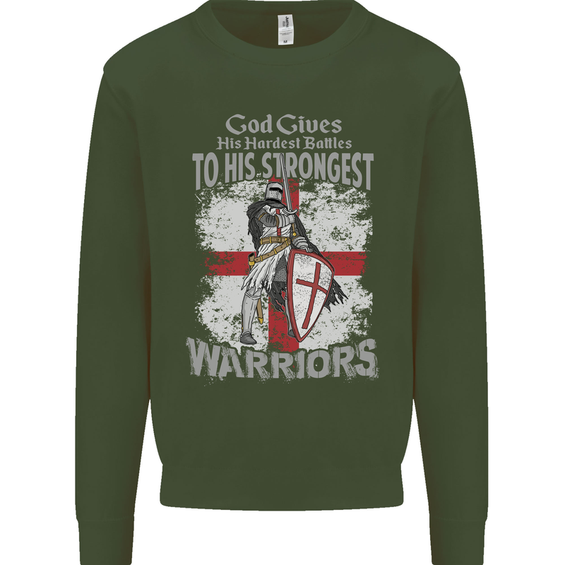 St George Warriors Mens Sweatshirt Jumper Forest Green