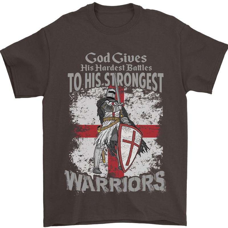 St George Warriors Mens T-Shirt Cotton Gildan Dark Chocolate